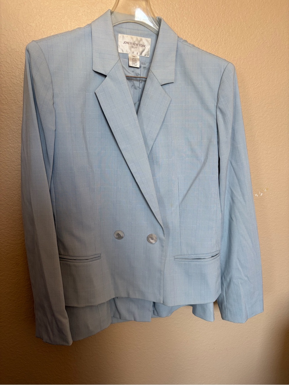 $25 SUIT SALE Jones New York Light Blue Double-Breasted Blazer